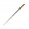 Epée chinoise double avec fourreau, lame métal 76 cm