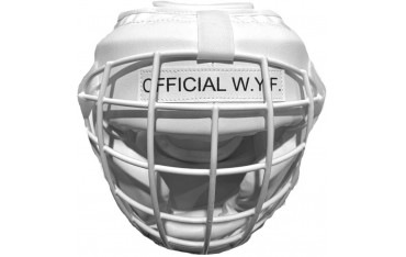 Casque Offiiel WYF avec grille métal amovible - BLANC