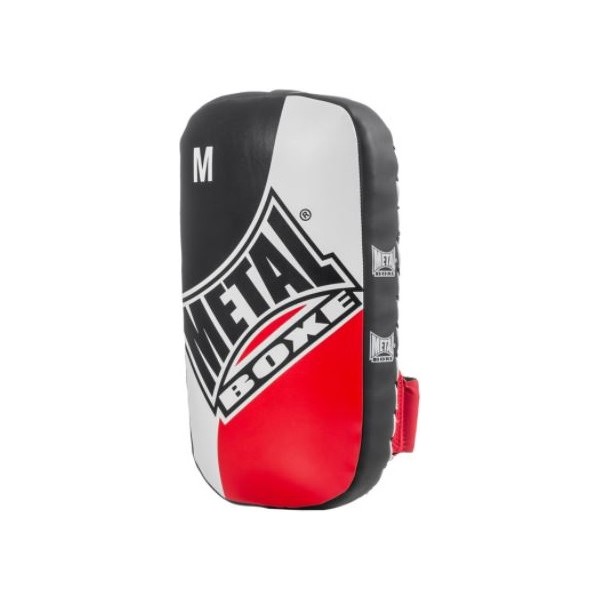 Pao Boxe Thai MB en PU, M (35x18x9cm) - Noir, blanc et rouge