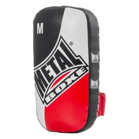 Pao Boxe Thai MB en PU, M (35x18x9cm) - Noir, blanc et rouge