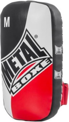 Pao Boxe Thai MB en PU, M (35x18x9cm) - Noir, blanc et rouge