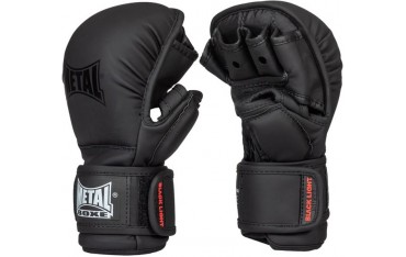 Gants de MMA STRIKE MB, entraînement avec pouces, en PU - NOIR MAT