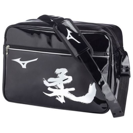 Sac de sport Vintage Mizuno 54 x 26 x 33 cm, vinyle - Noir & Blanc