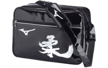 Sac de sport Vintage Mizuno 54 x 26 x 33 cm, vinyle - Noir & Blanc