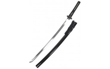 Iaito JAPON Ryu Koshirae, lame à gorge de 67,5 cm, fourreau laqué noir