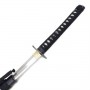 Iaito JAPON Tombo Koshirae, lame à gorge de 71 cm, fourreau noir à grains