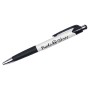 Stylo BudoStore "LOGO", encre noire - Blanc & noir
