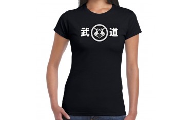 Tee-shirt Femme BudoStore "LOGO" - Noir