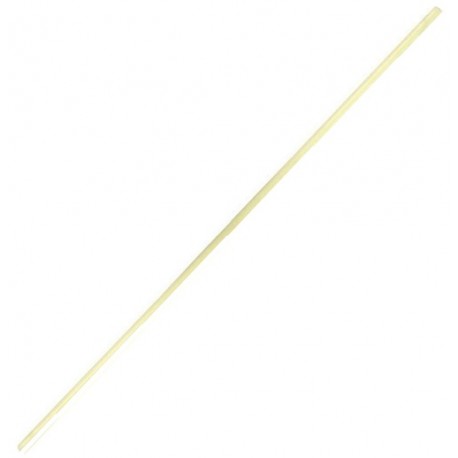 BO Effilé d'un côté, bâton 188 cm (de 2,2 à 3,2 cm) - Bois ciré blanc
