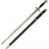 Epée chinoise Practical Taiji & Wush, acier carbone, lame rigide 71cm