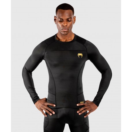 Rashguard VENUM G-FIT - Manches longues - NOIR/OR