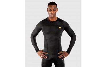 Rashguard VENUM G-FIT AIR - Manches longues - NOIR/OR