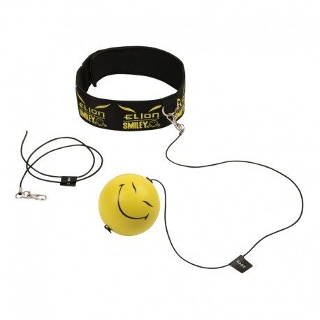 Reflex ball ELION "Smiley", bandeau élastique, 1 balle caoutchouc