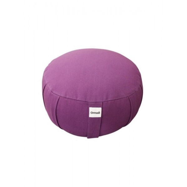 Zafu, coussin de méditation, en Kapok Bio, 35 x 17 cm - Violet