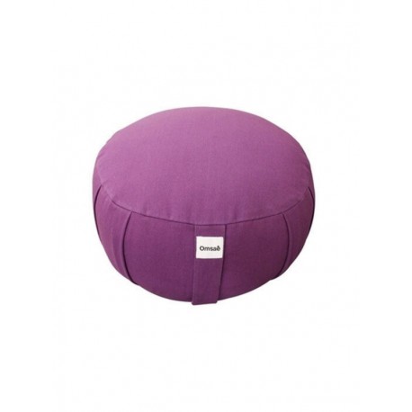 Zafu, coussin de méditation, en Kapok Bio, 35 x 17 cm - Violet