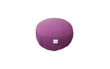 Zafu, coussin de méditation, en Kapok Bio, 35 x 17 cm - Violet