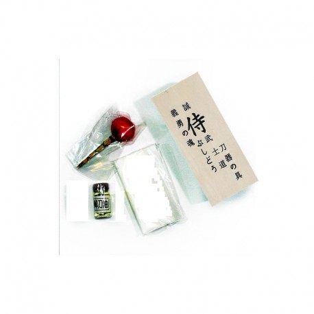 Set d'entretien pour sabres japonais, boîte en BOIS