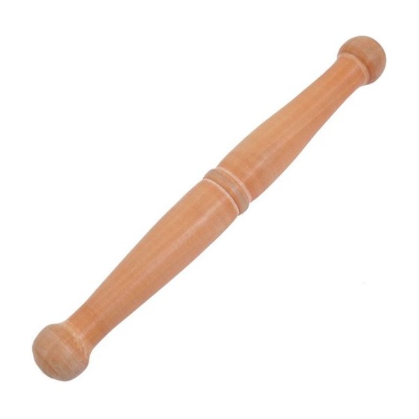 Bâton de Qi Gong, 33 cm de long, 32 mm de diamètre, environ 100 g - Bois commun