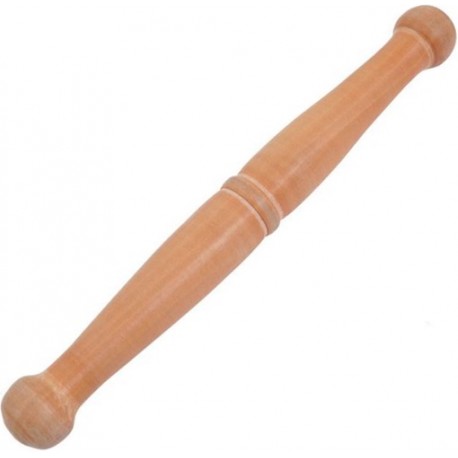 Bâton de Qi Gong, 33 cm de long, 32 mm de diamètre, environ 100 g - Bois commun