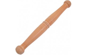 Bâton de Qi Gong, 33 cm de long, 32 mm de diamètre, environ 100 g - Bois commun