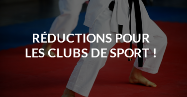 Réductions pour les clubs de sport